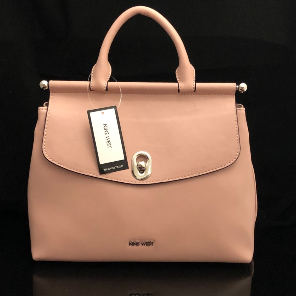 NINE WEST Pink Satchel Crossbody Bag